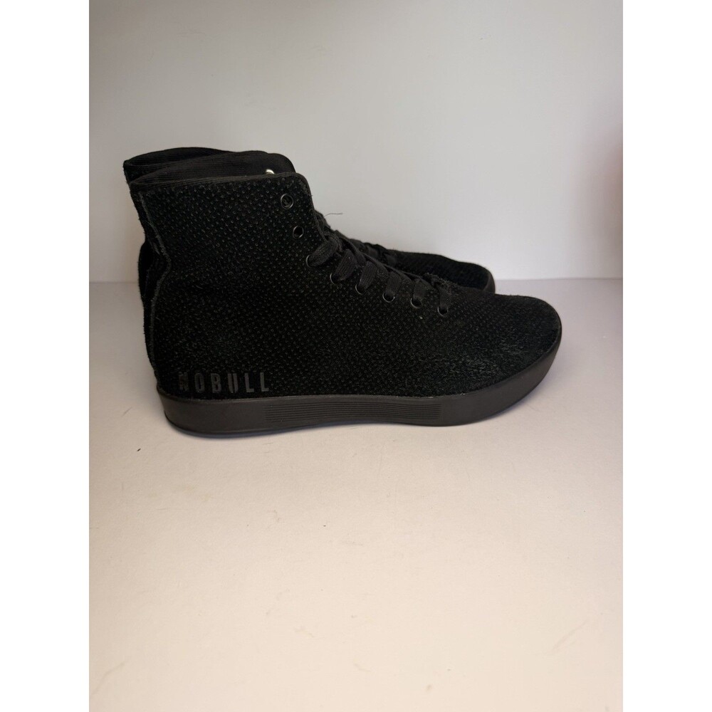 NOBULL High-Top Trainer Black Men's Sz 7 Women's 8.5 SuperFabric Crossfit Shoes